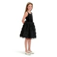 thumbnail image 2 of Kensie Girl Velvet Glitter Rosette Tank Dress, Sizes 4-16, 2 of 7