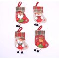 thumbnail image 1 of Calcetín navideño4 piezas Calcetín navideño Calcetín navideño Papá Noel Muñeco de nieve Reno Oso Decoraciones navideñas Calcetín navideño Bolsas de regalo, 1 of 5