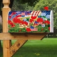 thumbnail image 6 of USA Patriotic Pansies Floral Watermelon Mailbox Cover with Magnetic Strip Summer Cardinal Mailbox Wraps Post Letter Box Cover Standard Size 21" X 18" for Garden Outdoor Yard Decor, 6 of 6