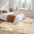 thumbnail image 3 of Garvee 10x13 Modern Abstract Area Rug Machine Washable Rug, Soft Non-Slip Indoor Carpet for Living Room Bedroom Home Office, Camel, 3 of 8