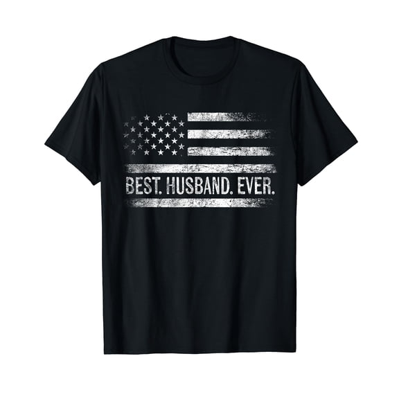 Best Husband Ever American Flag Gifts Husband Father's Day T-Shirt