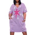 thumbnail image 1 of Vestido largo con bolsillos sueltos Twilight Sparkle, vestido morado, ropa de mujer, vestidos de moda para mujer, 1 of 7