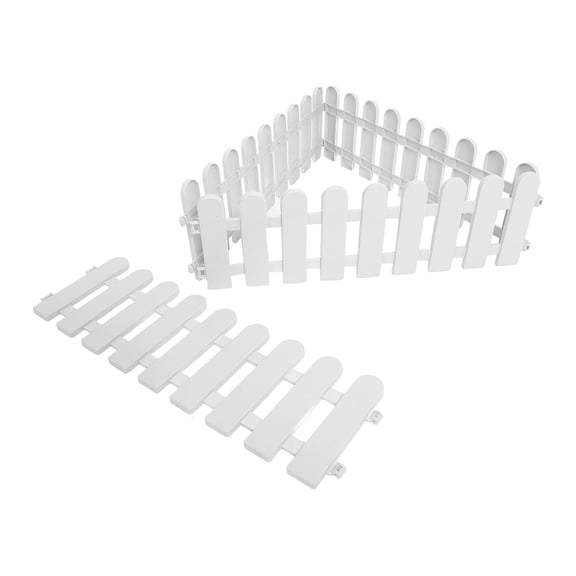 UPOUART 4-Pack White Plastic Outdoor Reptile Enclosure Fence, Portable Pet with Easy Assembly Design