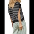 thumbnail image 3 of Suéteres de Verano para Mujer 2025, Cuello en V, Mangas , Suéter Sin Mangas, Chaleco Negro, Talla M, 3 of 6