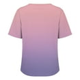 thumbnail image 4 of Baberdicy Basic Button-Down T-Shirt - Women's Solid Color Casual Short Sleeve Top, Comfortable Crew Neck Everyday Essential Tee (Pink | S), 4 of 7