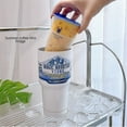 thumbnail image 5 of 30oz Large Capacity Cup Magic Mountain Cup 24h Hours Ytong Thermos Bottle with Lid Bear Coffee Mug Water Stainless Steel Bottle (style14), 5 of 7