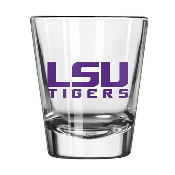 Logo Brands LSU 2 oz Satin Etched Shot Glass