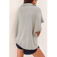 thumbnail image 3 of FOLUNSI Chic Grey Batwing Zip Sweater - Cozy Chill! 💫, 3 of 8