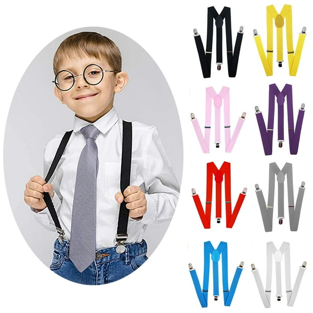 Sunjoy Tech Fashion Suspenders for Kids Adjustable Elastic Suspenders