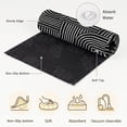 thumbnail image 6 of Hallway Runner Rug 2'x6', Black Boho Kitchen Runner Rugs Non-Slip Carpet Mats, Abstract Geometric Curves Lines Mminimalist Bedside Rugs Runners Washable Floor Carpet for Bathroom Laundry Room, 6 of 8