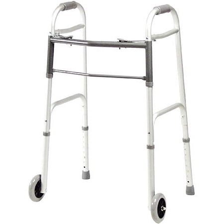 Adult Folding Walker With 5" Wheels 1/CS