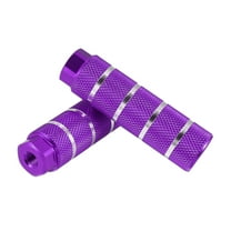 Motoforti 1 Pair Axle Rear Foot Pegs Aluminum Alloy for BMX MTB Bike Bicycle 3/8" Axles Purple