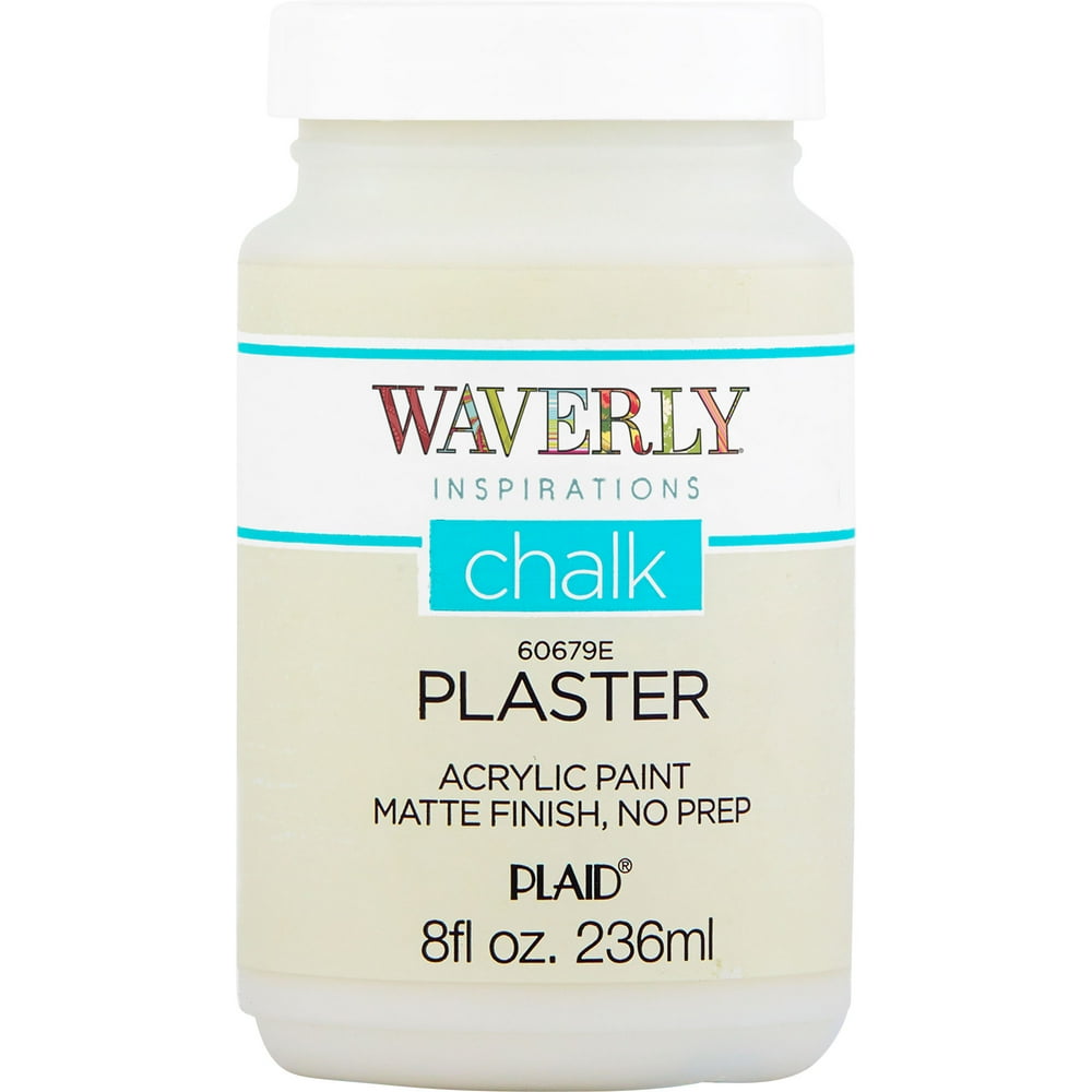 Waverly Inspirations 60679E Chalk Paint, Ultra Matte, Plaster, 8 fl oz