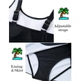 thumbnail image 5 of Aideaone Girl One Piece Swimdress Swimsuits Adjustable Straps Bathing Suit with kirt Tummy Control Swim Dresses Size 10-16, 5 of 6