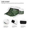thumbnail image 3 of Kdxio Green Snakeskin Print Sun Visor Hat Golf Visor Adjustable Velcro Outdoor Sports Cap For Men Women, 3 of 7