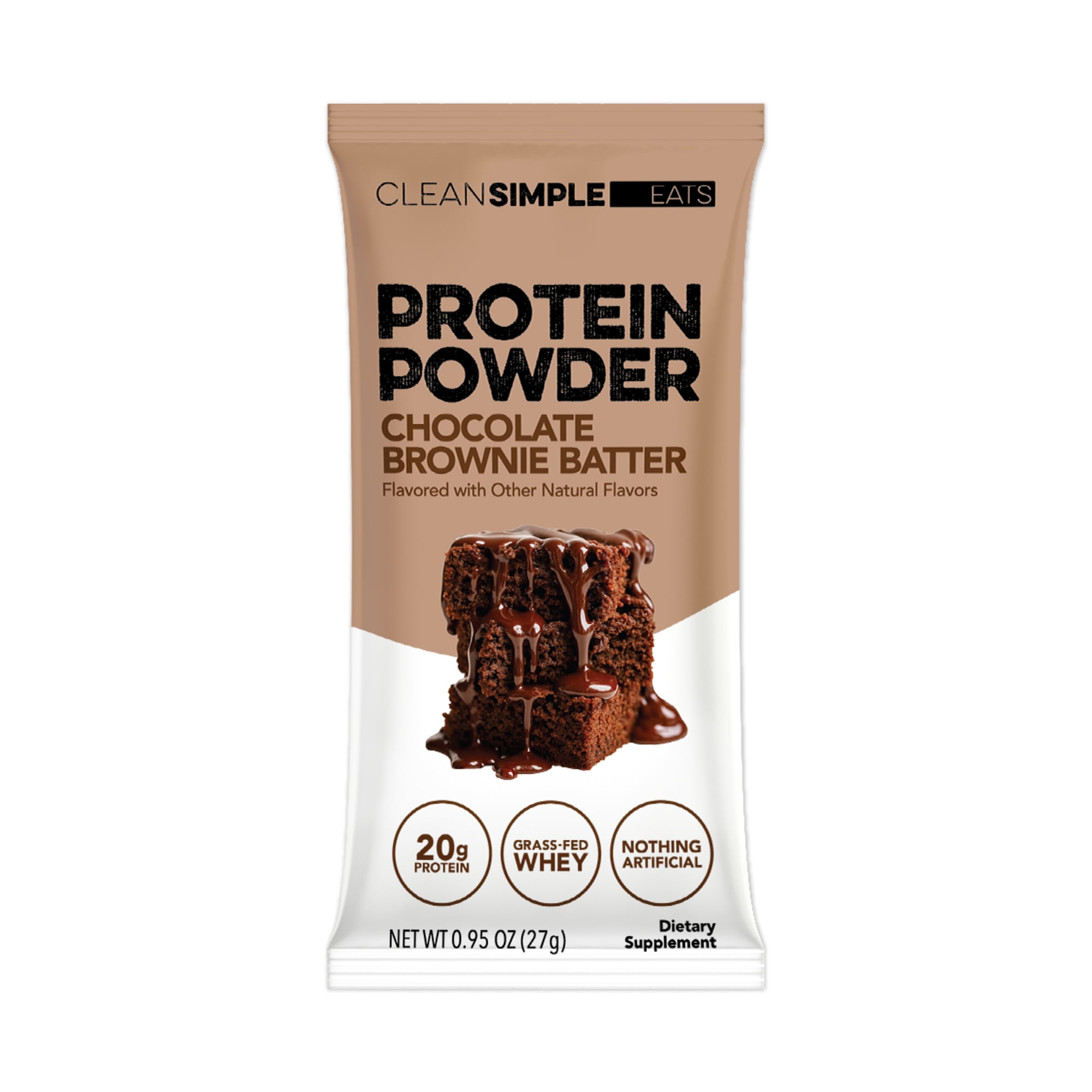 Clean Simple Eats Protein Powder Chocolate Brownie Batter - 1 Stick (xylitol free)