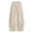 Khaki, variant on Lmnyox Kid's Sweatpants Wide Leg Baggy Solid Color High Waist Sports Pants Fleece Lined Joggers with Pockets