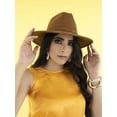thumbnail image 2 of Sombrero Unisex Camel Nueva Imagen Gamuza Indiana, 2 of 3