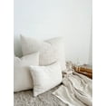 thumbnail image 5 of Cozy Cotton White Boucle Euro Pillow 26x26 26x26 / Pillow Cover Only / White, 5 of 10