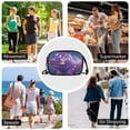 thumbnail image 7 of Crossbody Handbag Phone Purse Mobile Phone Bag Crossbody Phone Bag Comfortable and Durable Purple Hippopotamus, 7 of 7