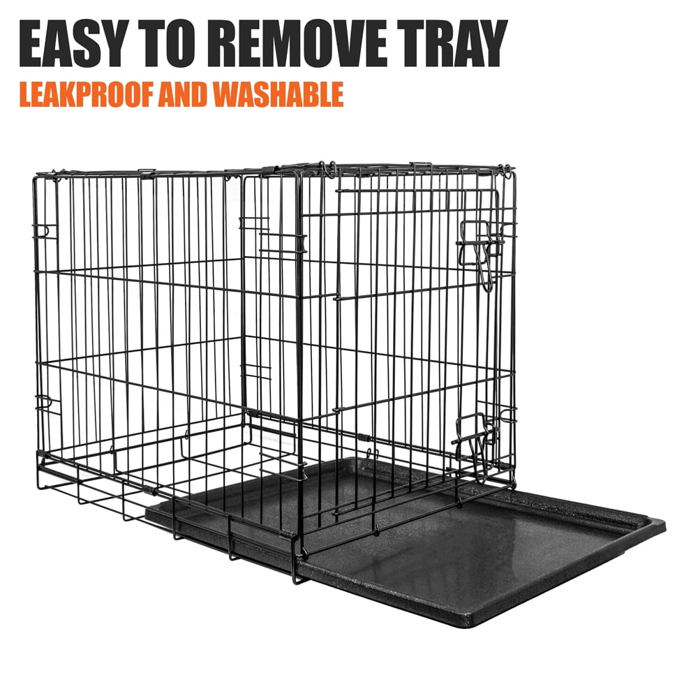Blue Beagle Dog Folding Crate, 36" Large Single Door Kennel