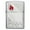 Brushed Chrome Tile Embem, variant on Pocket Lighter Engraved Flame Icon Black Matte