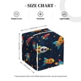 thumbnail image 3 of Balery Spaceships and Stars Porta Pañuelos de Cuero con Estampado – Funda Moderna Cuadrada para Caja de Pañuelos, Dispensador 5x5x5'', 3 of 6