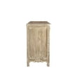 thumbnail image 4 of Taran Designs Monte 6-drawer 2-door Carved Solid Wood Sideboard in Gray, 4 of 8