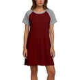 thumbnail image 4 of Diufon Nursing Dresses Breastfeeding 3 in 1 Labor/Maternity/Nursing Short Sleeve Round Neck Maternity Nightgown, 4 of 8