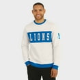 thumbnail image 4 of Men's Darius Rucker Collection by Fanatics  Cream Detroit Lions Colorblock Pullover Sweatshirt, 4 of 6