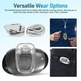 thumbnail image 2 of Minkissy Step Counter 3D Pedometer Clip on Portable Sports Walking Tracker Black, 2 of 7