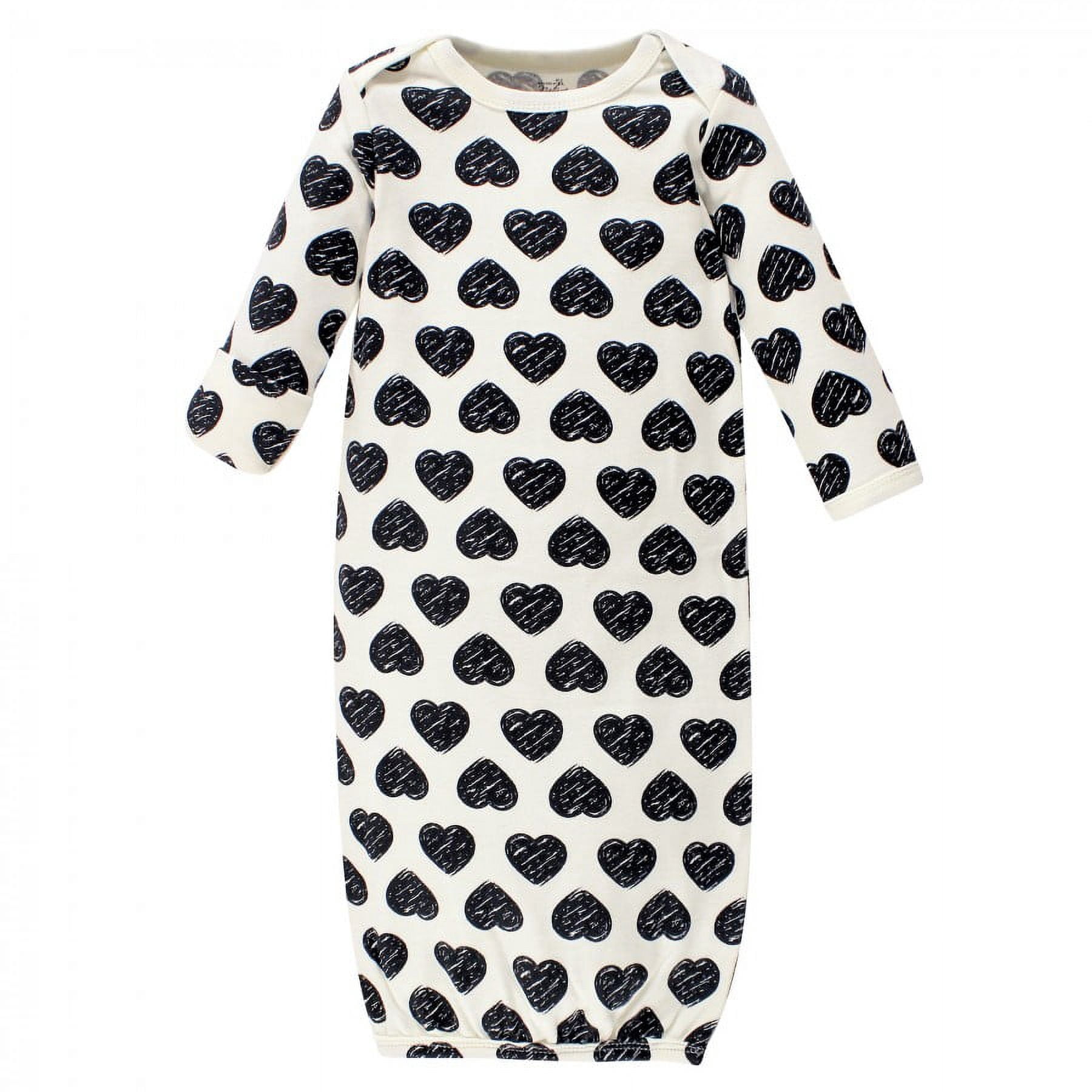 Touched by Nature Infant Girl Organic Cotton Gowns, Heart