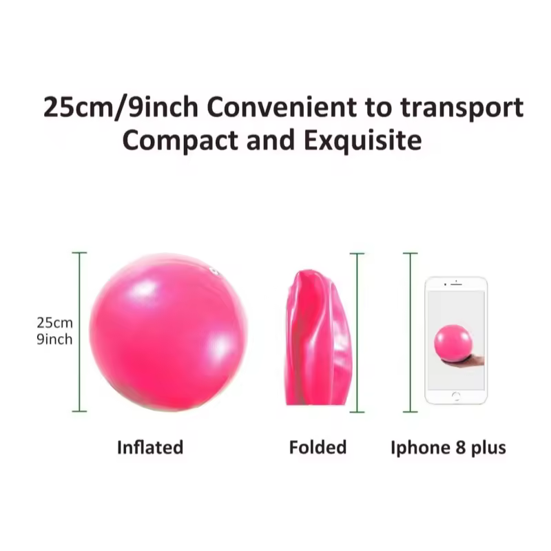thumbnail image 4 of InnotechSC Pelota de Pilates 9", Pelota de Ejercicios Pequeña con Guía, Mini Pelota de Yoga para Pilates, Yoga, Entrenamiento Básico, Fisioterapia, Equilibrio, Estabilidad, Estiramiento, 4 of 8