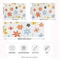 thumbnail image 2 of Yayeee Pillowcase Standard Size Set of 2 Satin Wrinkle Resistant Pillow Case, Colorful Retro Floral, 2 of 7