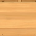 thumbnail image 6 of Dextrus Raised Garden Bed with Trellis Hanging Roof, Wood Planter Box with Drainage Holes and Wheels for Climbing Plants Flowers, Natural, 6 of 11