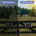 thumbnail image 3 of Muyoka Luz solar de control de depredador, paquete de 4 repelente de animales activado por movimiento al aire libre con sensor de movimiento y luces intermitentes repelente de miedo para gatos, perros Muyoka Hogar, 3 of 7
