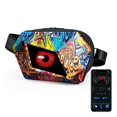 thumbnail image 1 of Gelrova Sac Banane LED Yeux de Diable, Écran LED DIY, Sac de Voyage Mode Extérieur, Graffiti, 1 of 6