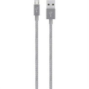 Belkin Mixit Micro Usb To Usb Cable Braided 3m 10ft - Metallic Gray