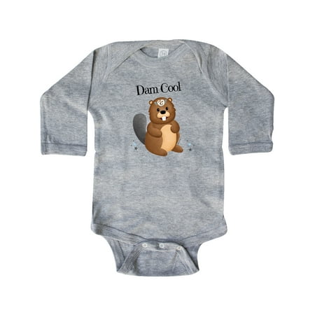 

Inktastic Dam Cool Beaver Gift Baby Boy or Baby Girl Long Sleeve Bodysuit
