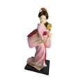 thumbnail image 4 of Muñeca de geisha japonesa con kimono Figura de geisha Escultura artesanal de 23 cm (9 pulgadas) Estatua de niña Estilo B, 4 of 9