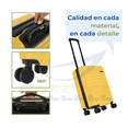 thumbnail image 3 of Maleta Rígida Muy Resistente de 20 Pulgadas, Tamaño Cabina color amarillo, 3 of 4