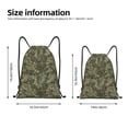thumbnail image 2 of Fuzoiu Green Snake Skin Print Drawstring Backpack for Gym, Travel, Yoga,Sports Sackpack String Bag for Women Men-Small, 2 of 6