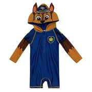 Dreamwave Paw Patrol Chase Baby Boys Half-Zip Hooded Costume Swim Sunsuit Blue 18 Months