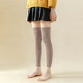 thumbnail image 6 of AUNVITO Women's Fleece Leg Warmers Thick Thermal Over-The-Knee Socks for Winter Casual Outfit, 6 of 8