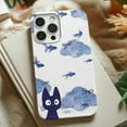 thumbnail image 2 of Cases Cover, Whimsical Cat & Cloudy Fish Tough Phone Case – Cute Dual Layer Protective Cover for iPhone 16 Pro Max, 16 Plus, 15, 14, 13, 12, 11, X, Samsung Galaxy S25, S24, S23, S22, 2 of 5