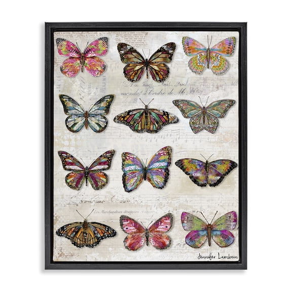 Stupell Industries Bohemian Black Floating Frame Canvas Art, 17 x 21, by Jennifer Lambein
