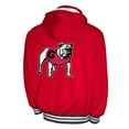 thumbnail image 3 of Men's Franchise Club Red Georgia Bulldogs Half-Zip Hoodie Anorak, 3 of 3