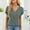 Army Green(New), variant on PNTUTB Women's Casual Solid Color Ribbed V Neck Button Front Loose Comfortable Short Sleeve T Shirts