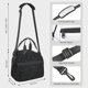 thumbnail image 2 of Disketp Black Glitter Lonchera Térmica para Mujer y Hombre, Bolsa de Almuerzo Reutilizable e Impermeable para Trabajo, Viajes y Picnic, 2 of 7