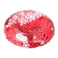 thumbnail image 1 of HONMEET Red Inflatable Snow Tube for Outdoor Winter Sports PVC Snow Sled with Handle Easy to Carry, 1 of 6